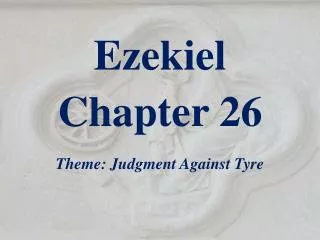 Ezekiel Chapter 26