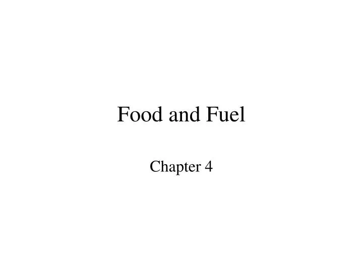 food and fuel