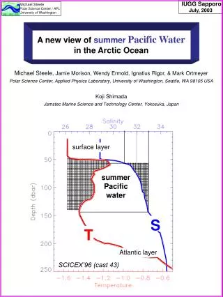 A new view of summer Pacific Water in the Arctic Ocean