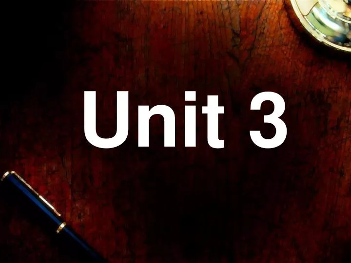 unit 3