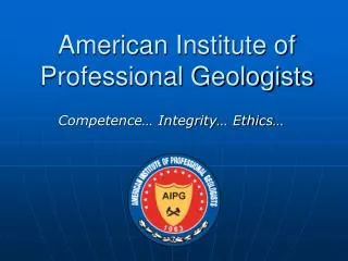 American Institute of Professional Geologists