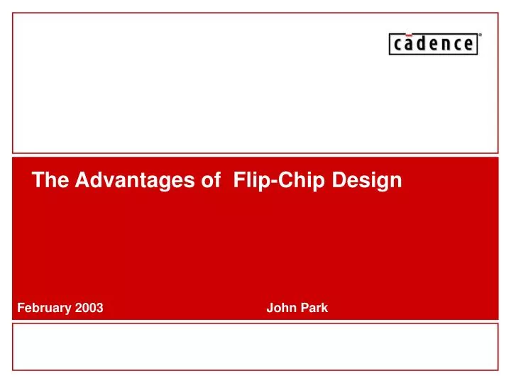 the advantages of flip chip design