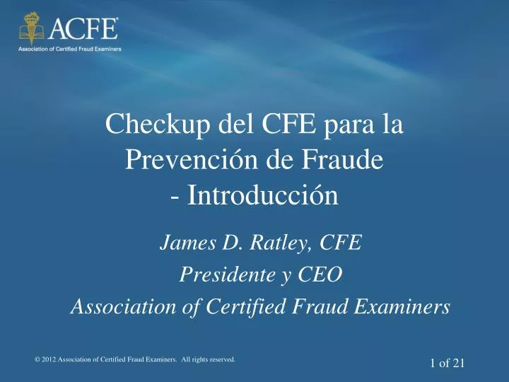 checkup del cfe para la prevenci n de fraude introducci n