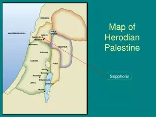 Map of Herodian Palestine