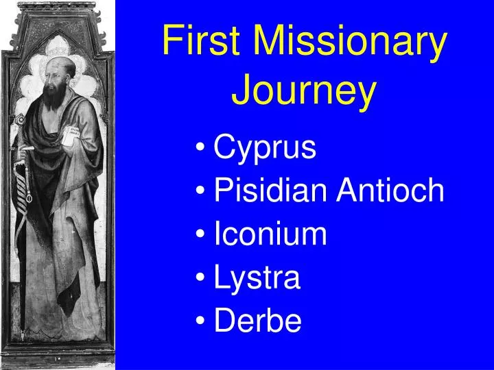 first missionary journey