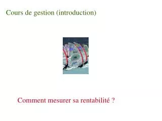 PPT - Cours De Gestion D’entreprise PowerPoint Presentation, Free ...