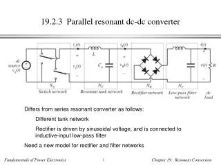 19.2.3 Parallel resonant dc-dc converter