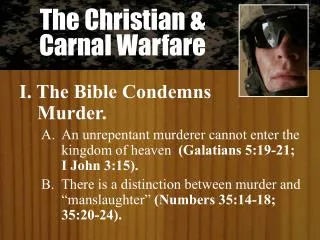 The Christian &amp; Carnal Warfare