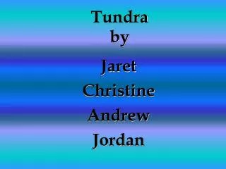 Tundra by