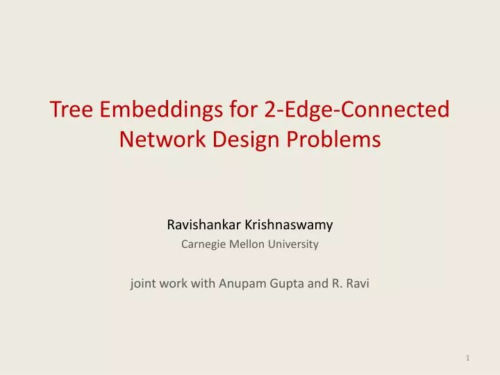 tree embeddings for 2 edge connected network design problems