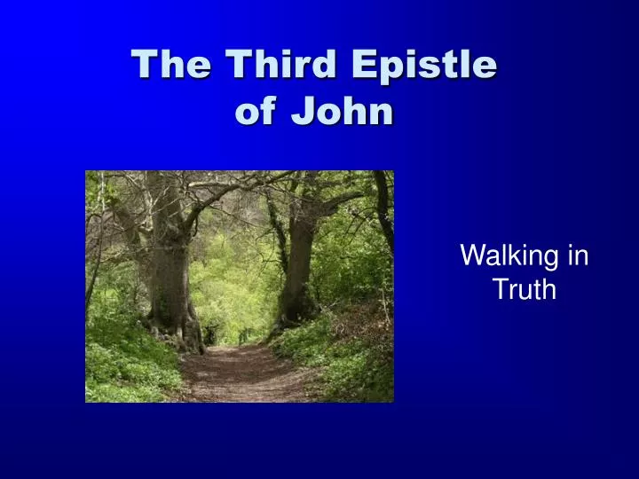 the third epistle of john
