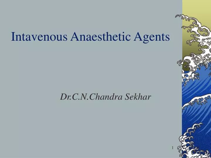 intavenous anaesthetic agents