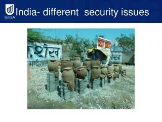 India- different security issues