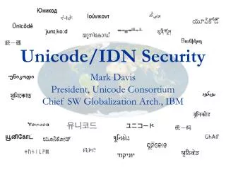 Unicode/IDN Security