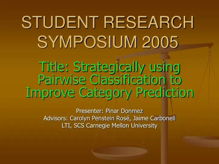 student research symposium 2005