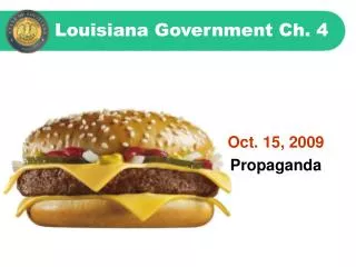 Louisiana Government Ch. 4