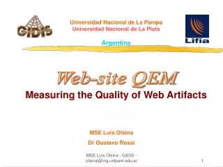 Measuring the Quality of Web Artifacts