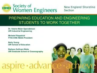 PREPARING EDUCATION AND ENGINEERING STUDENTS TO WORK TOGETHER