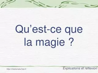 qu est ce que la magie