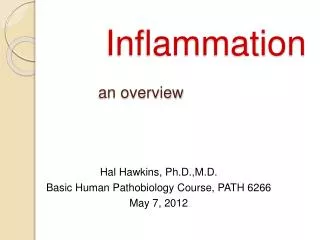 Inflammation an overview