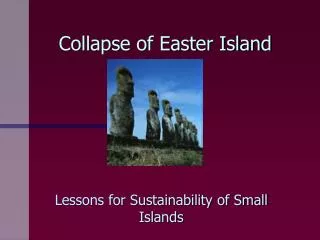 Collapse of Easter Island