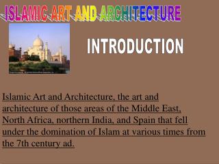 ISLAMIC ART AND ARCHITECTURE
