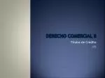 Derecho Comercial II - slide 1