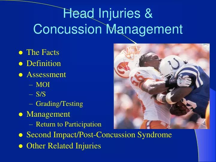 head injuries concussion management