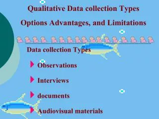 Qualitative Data collection Types Options Advantages, and Limitations