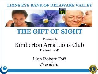 LIONS EYE BANK OF DELAWARE VALLEY