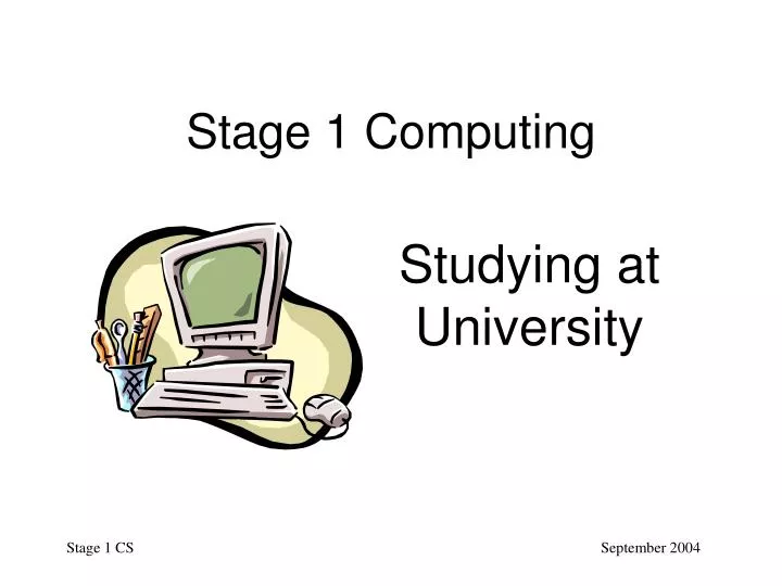 stage 1 computing