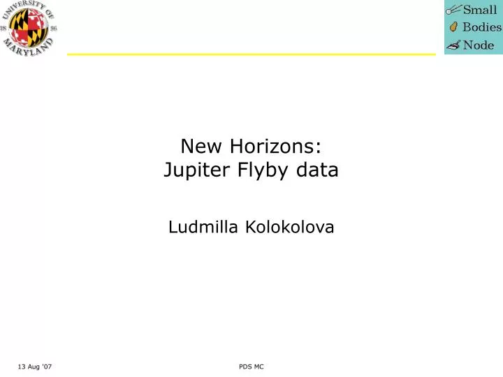 new horizons jupiter flyby data