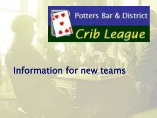 Information for new teams