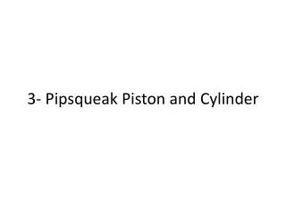 3- Pipsqueak Piston and Cylinder