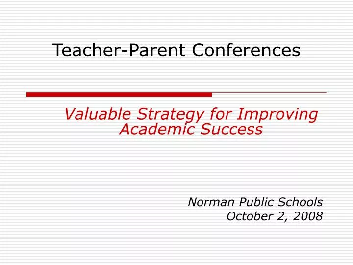 teacher parent conferences