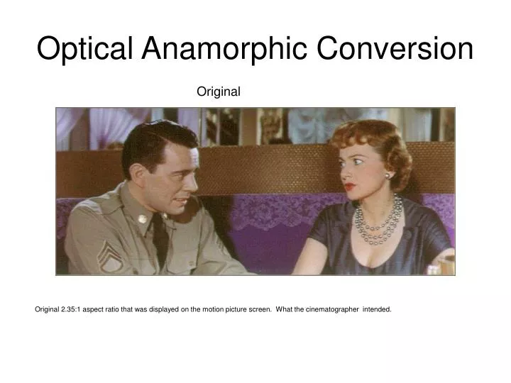 optical anamorphic conversion