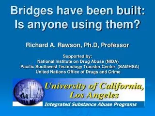 Integrated Substance Abuse Programs