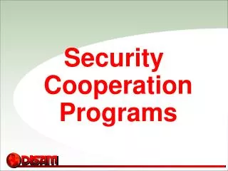 Security Cooperation Programs