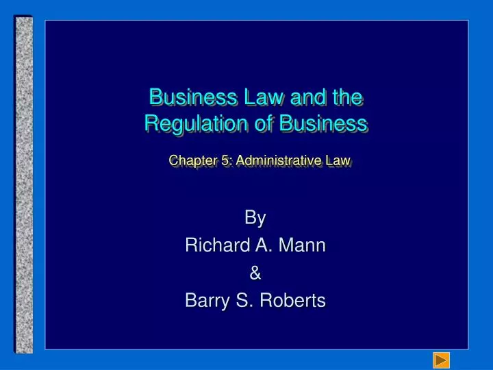 business law and the regulation of business chapter 5 administrative law